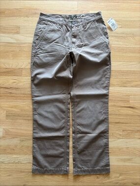 NWT BKE Baron Uniform‎ Pant Men's 31x32 Relaxed-Fit Khaki Beige #ABM1800